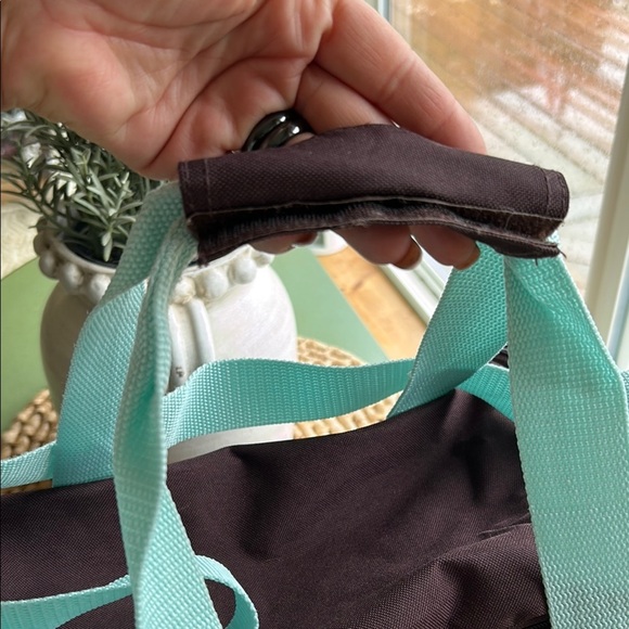 Adidas Brown and Blue Travel Bag with Sporty Design - Picture 3 of 9